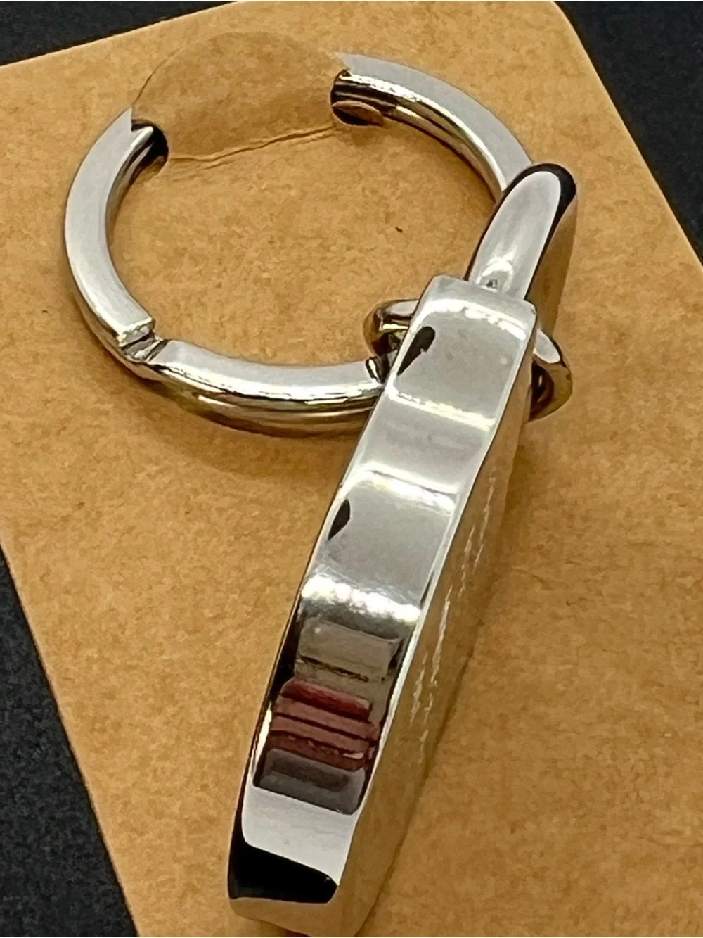 Furla 30th Anniversary 2007 Padlock Crystal Silver Tone Keychain Bag Charm